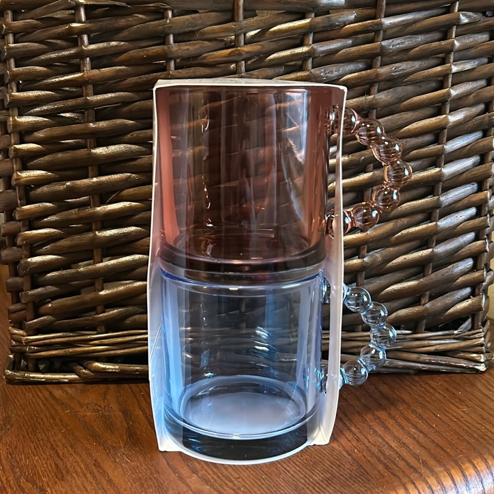 Target multicolor glass mugs